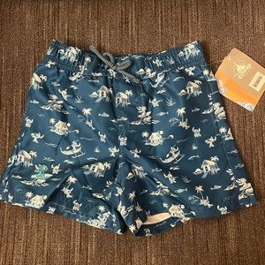Disney Boys Stitch Swim Trunks Size 5/6